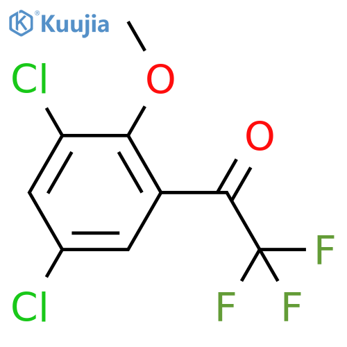 1-(3,5-dichloro-2-methoxyphenyl)-2,2,2-trifluoroethan-1-one structure