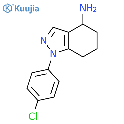 1-(4-chlorophenyl)-4,5,6,7-tetrahydro-1H-indazol-4-amine structure