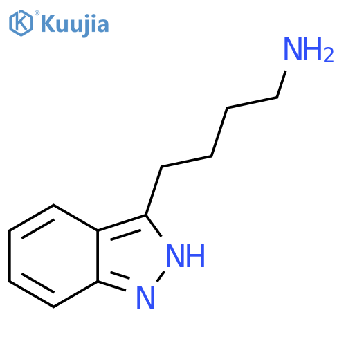 4-(1H-indazol-3-yl)butan-1-amine structure