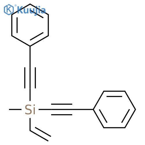Silane, ethenylmethylbis(phenylethynyl)- structure