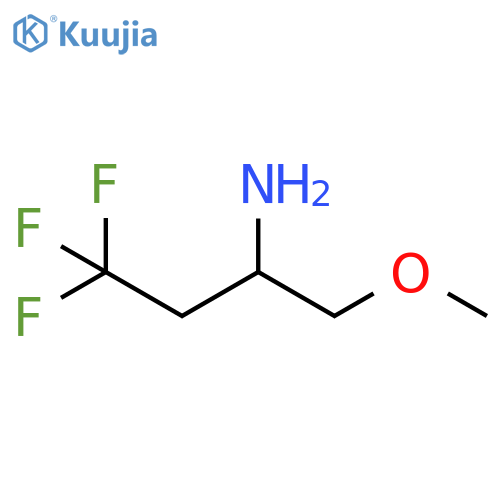 4,4,4-Trifluoro-1-methoxybutan-2-amine structure