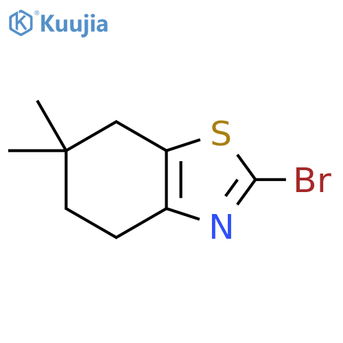 2-bromo-6,6-dimethyl-4,5,6,7-tetrahydro-1,3-benzothiazole structure