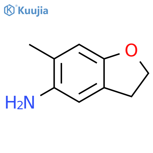 6-methyl-2,3-dihydro-1-benzofuran-5-amine structure