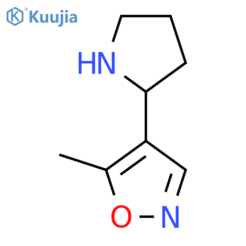 5-methyl-4-(pyrrolidin-2-yl)-1,2-oxazole structure
