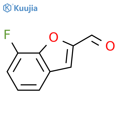 7-Fluoro-1-benzofuran-2-carbaldehyde structure