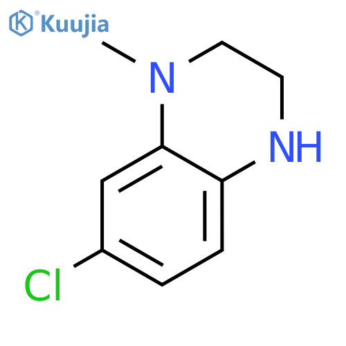 7-Chloro-1-methyl-1,2,3,4-tetrahydroquinoxaline structure