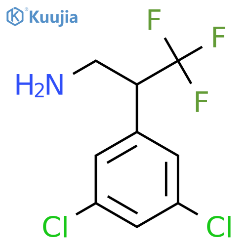 2-(3,5-dichlorophenyl)-3,3,3-trifluoropropan-1-amine structure