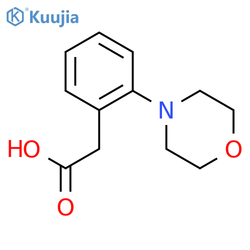 2-2-(morpholin-4-yl)phenylacetic acid structure
