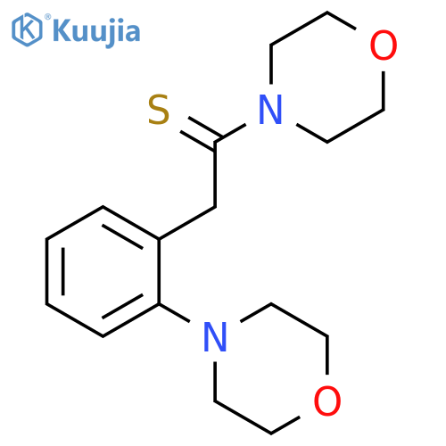Morpholine, 4-[2-[2-(4-morpholinyl)phenyl]-1-thioxoethyl]- structure