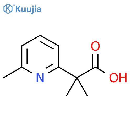 2-methyl-2-(6-methylpyridin-2-yl)propanoic acid structure