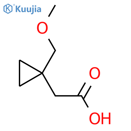 2-1-(methoxymethyl)cyclopropylacetic acid structure