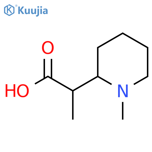2-(1-methylpiperidin-2-yl)propanoic acid structure