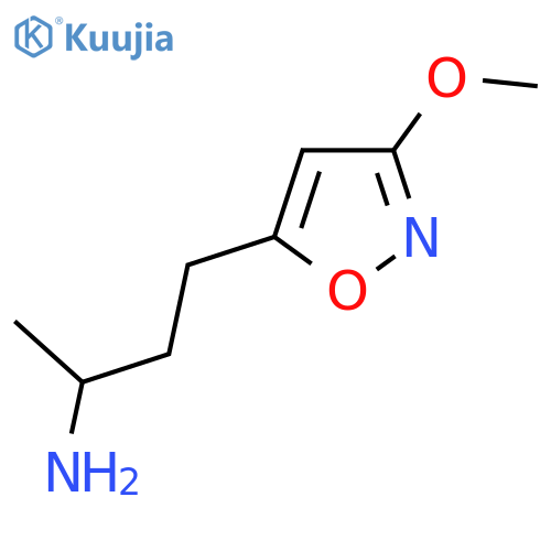 4-(3-methoxy-1,2-oxazol-5-yl)butan-2-amine structure