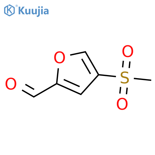 4-METHANESULFONYLFURAN-2-CARBALDEHYDE structure