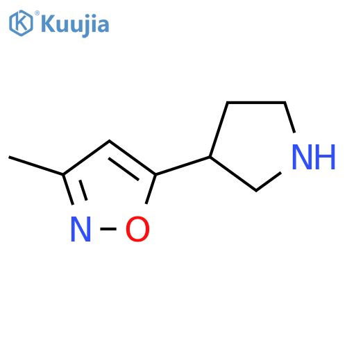 3-methyl-5-(pyrrolidin-3-yl)isoxazole structure