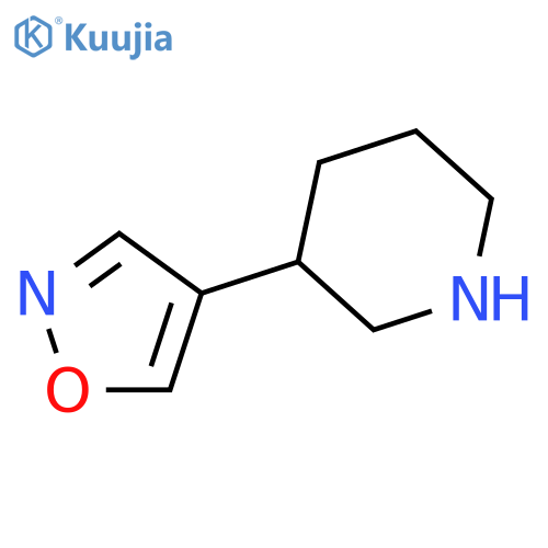 3-(1,2-oxazol-4-yl)piperidine structure