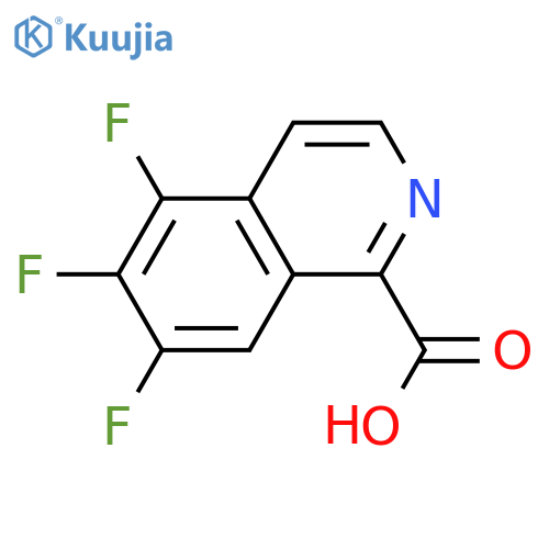 5,6,7-trifluoroisoquinoline-1-carboxylic acid structure