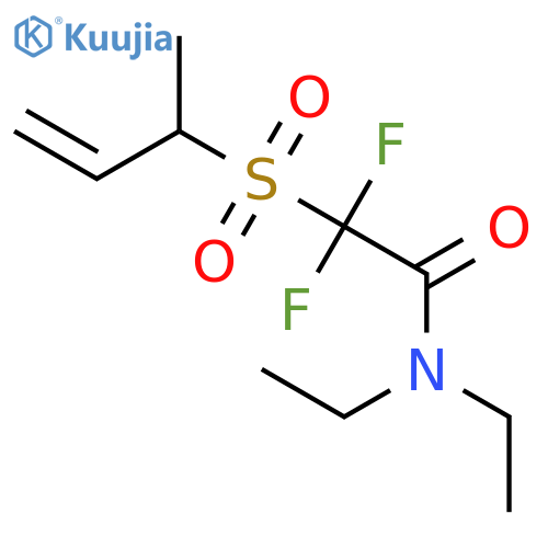 Acetamide, N,N-diethyl-2,2-difluoro-2-[(1-methyl-2-propenyl)sulfonyl]- structure