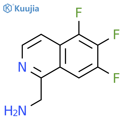 (5,6,7-trifluoroisoquinolin-1-yl)methanamine structure