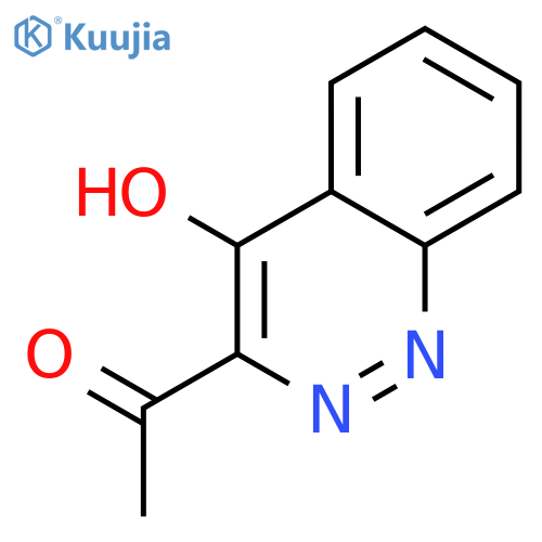 1-(4-hydroxy-3-cinnolinyl)-Ethanone structure