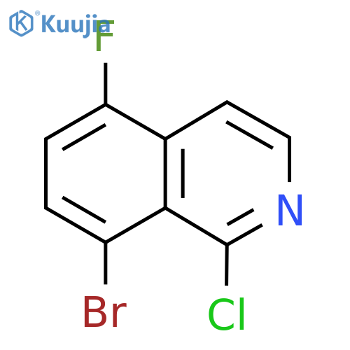 8-Bromo-1-chloro-5-fluoroisoquinoline structure