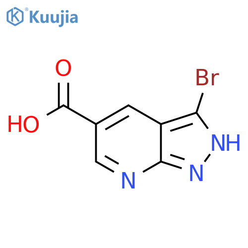 3-bromo-1H-pyrazolo[3,4-b]pyridine-5-carboxylic acid structure