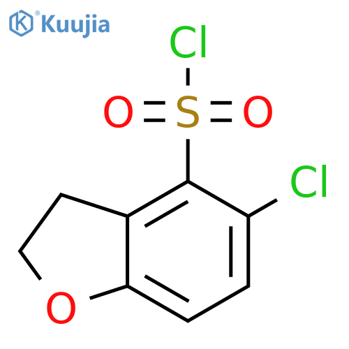 5-CHLORO-2,3-DIHYDRO-1-BENZOFURAN-4-SULFONYL CHLORIDE structure