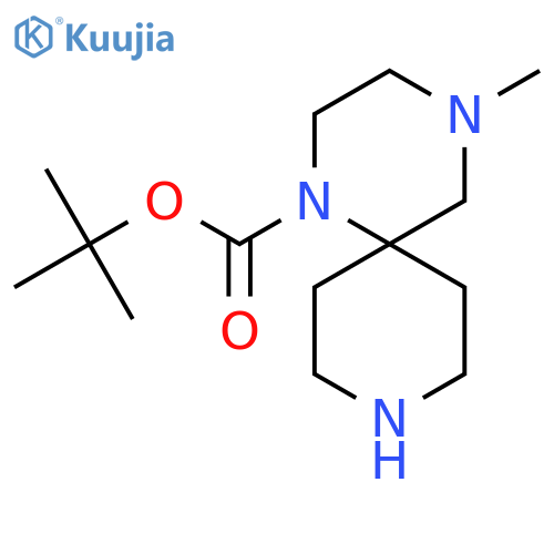 tert-butyl 4-methyl-1,4,9-triazaspiro5.5undecane-1-carboxylate structure