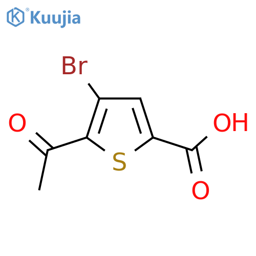 5-Acetyl-4-bromo-thiophene-2-carboxylicacid structure
