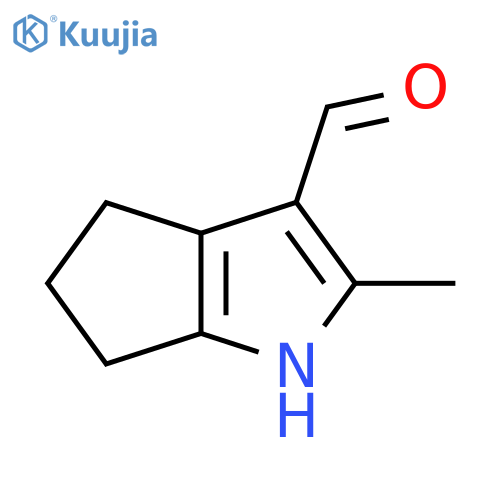 2-methyl-1H,4H,5H,6H-cyclopenta[b]pyrrole-3-carbaldehyde structure