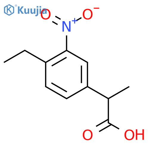 4-Ethyl-3-nitrophenylpropanoic acid structure