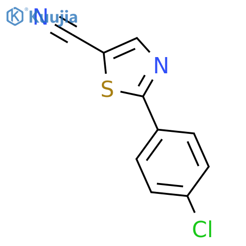 2-(4-Chlorophenyl)thiazole-5-carbonitrile structure