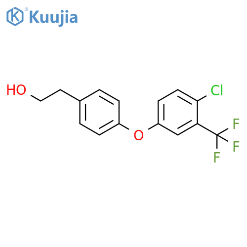 2-(4-(4-Chloro-3-(trifluoromethyl)phenoxy)phenyl)ethanol structure