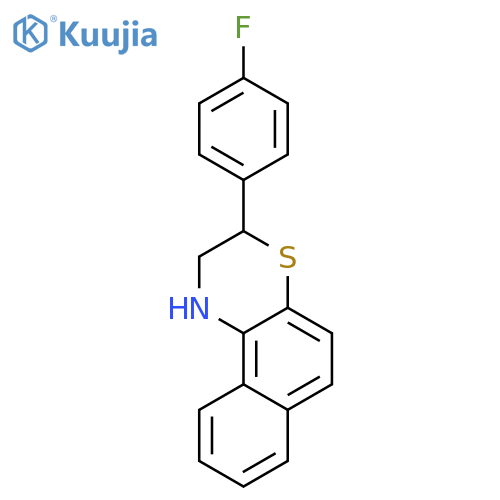 1H-Naphtho[2,1-b][1,4]thiazine, 3-(4-fluorophenyl)-2,3-dihydro- structure