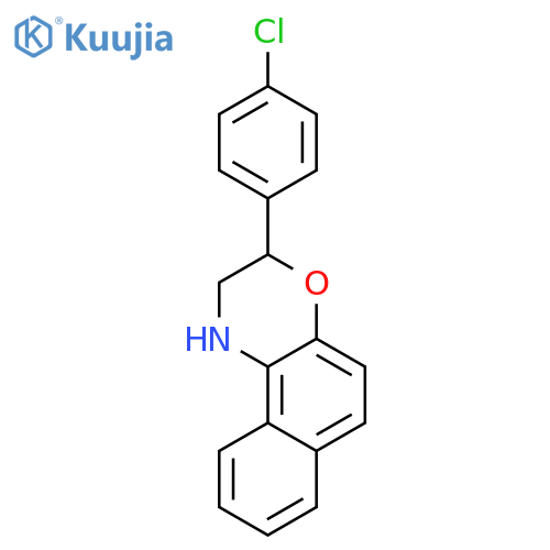 1H-Naphth[2,1-b][1,4]oxazine, 3-(4-chlorophenyl)-2,3-dihydro- structure