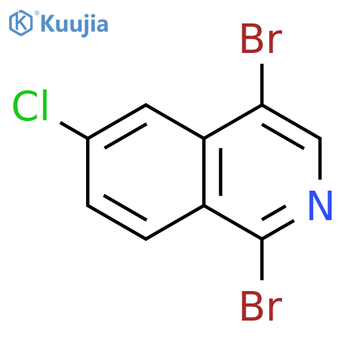 Isoquinoline, 1,4-dibromo-6-chloro- structure