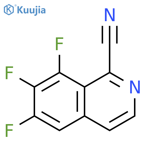 6,7,8-trifluoroisoquinoline-1-carbonitrile structure