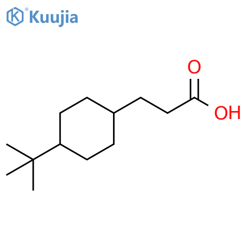 3-(4-tert-butylcyclohexyl)propanoic acid structure
