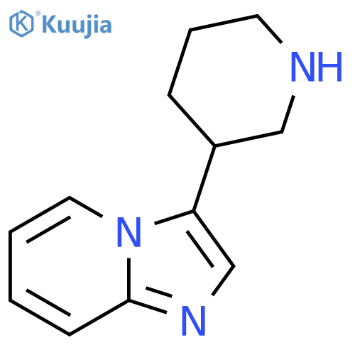 3-{imidazo1,2-apyridin-3-yl}piperidine structure