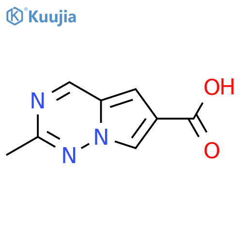 2-methylpyrrolo[2,1-f][1,2,4]triazine-6-carboxylic acid structure