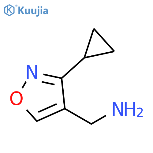 (3-CYCLOPROPYL-1,2-OXAZOL-4-YL)METHANAMINE structure