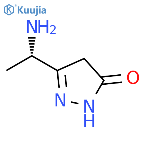 3-(1S)-1-aminoethyl-4,5-dihydro-1H-pyrazol-5-one structure