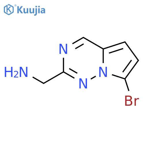 1-{7-Bromopyrrolo[2,1-f][1,2,4]triazin-2-yl}methanamine structure