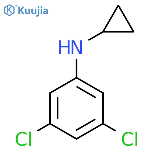3,5-Dichloro-N-cyclopropylaniline structure