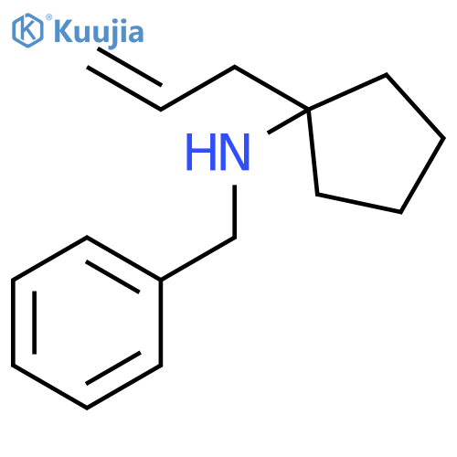 Benzenemethanamine, N-[1-(2-propenyl)cyclopentyl]- structure