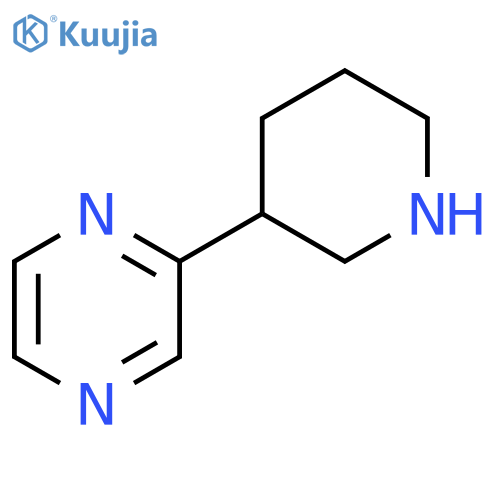 2-(piperidin-3-yl)pyrazine structure