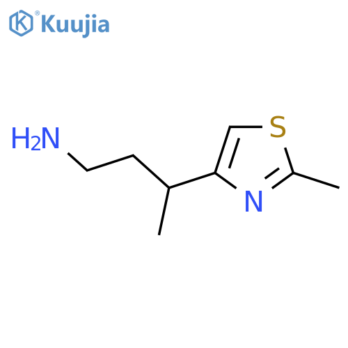 3-(2-methyl-1,3-thiazol-4-yl)butan-1-amine structure