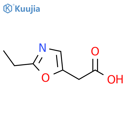 2-(2-ethyl-1,3-oxazol-5-yl)acetic acid structure