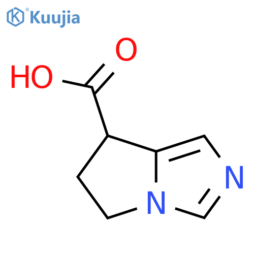 5H,6H,7H-pyrrolo1,2-cimidazole-7-carboxylic acid structure