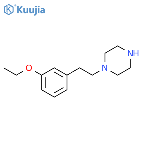 1-2-(3-ethoxyphenyl)ethylpiperazine structure